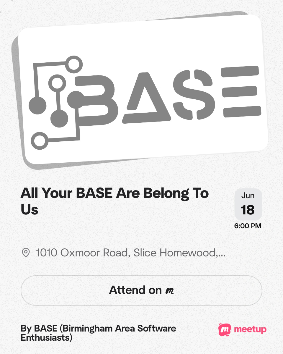 image from All Your BASE June 2026