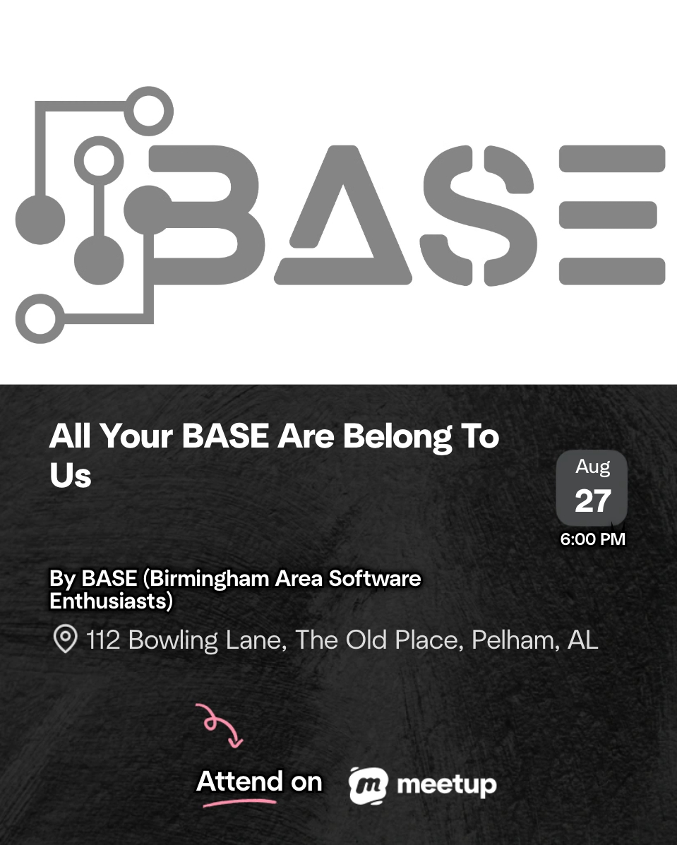 image from All Your BASE August 2026